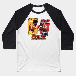 Hagler vs Hearns Comics Baseball T-Shirt